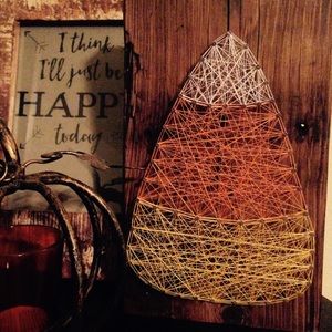 Candy corn string art